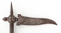 Antique Iron Indian Zagnal War Axe