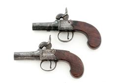 Pair of Irish Boxlock Perc. Pistols, by Neill