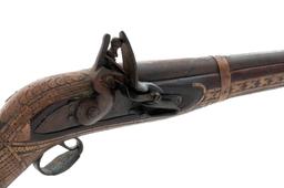 Ornate Middle Eastern Flintlock Camel Musket