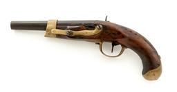 Antique European Military Perc. Pistol