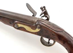 Antique British Large Bore East India Pattern Flintlock Pistol