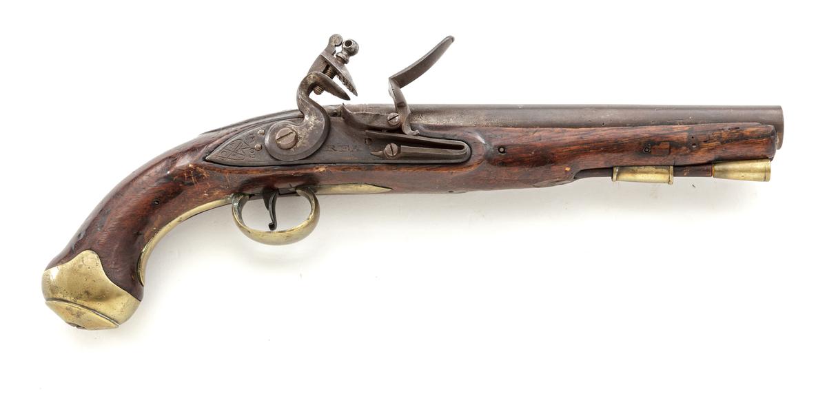 Antique British Large Bore East India Pattern Flintlock Pistol