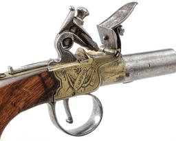 Antique English Lg. Bore Boxlock Flintlock Pistol