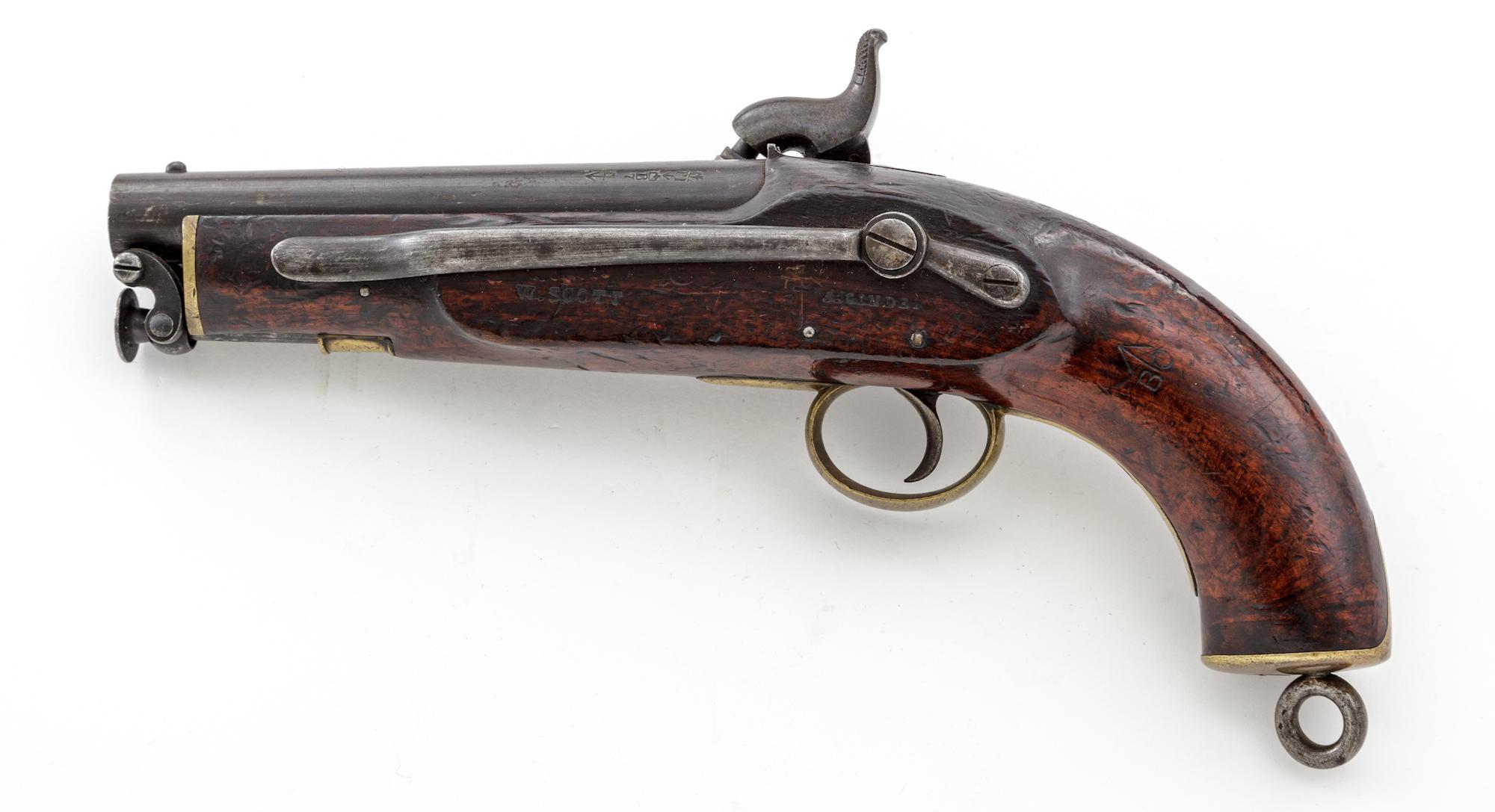 Antique British P-1849 Sea Service Perc. Pistol