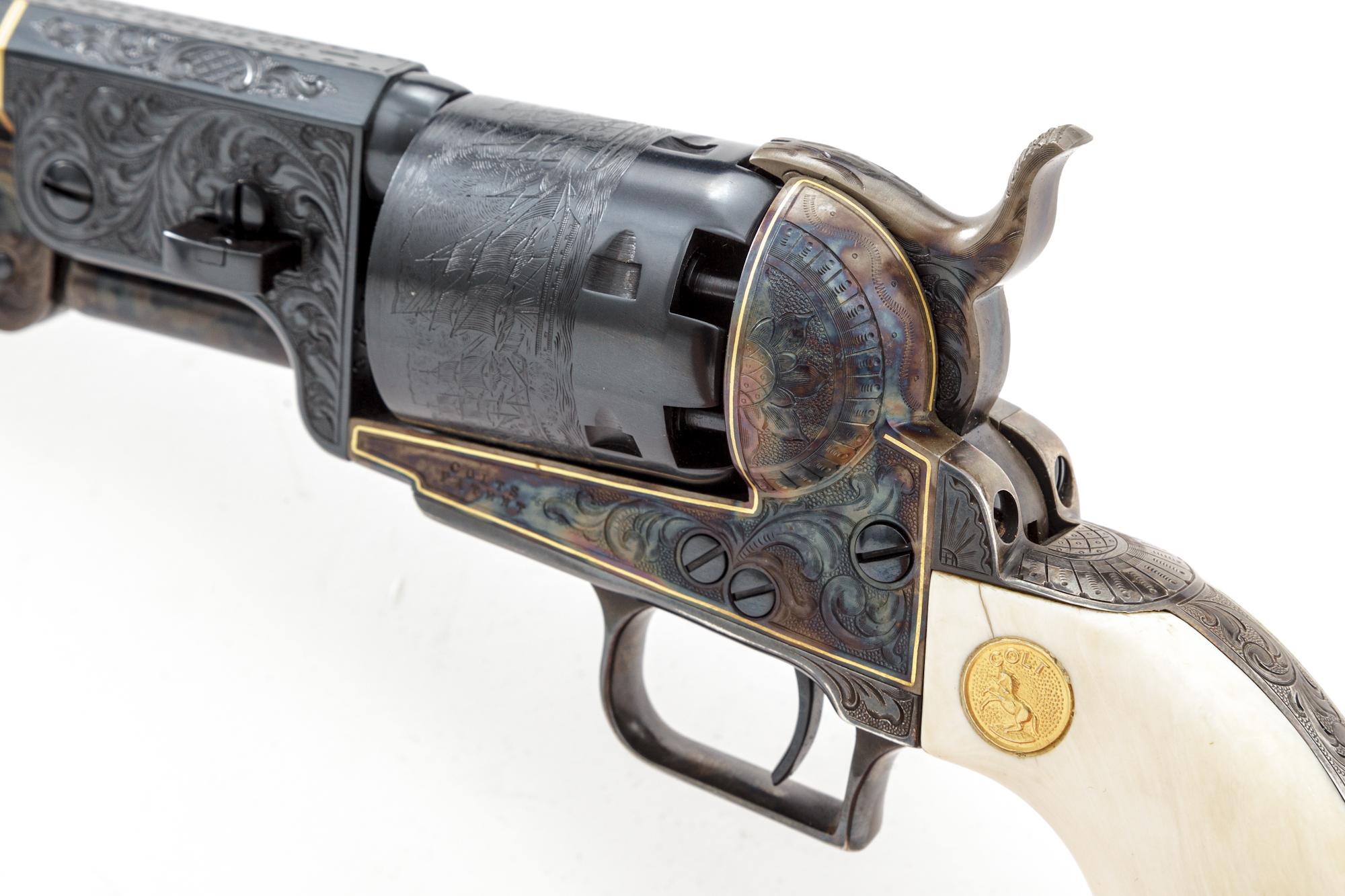 Eng'd/Gold Inlaid Colt Dragoon/1851 Navy Set