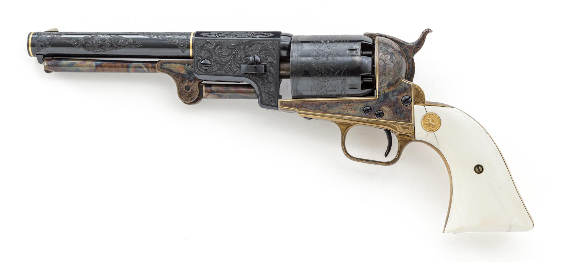 Eng'd/Gold Inlaid Colt Dragoon/1851 Navy Set