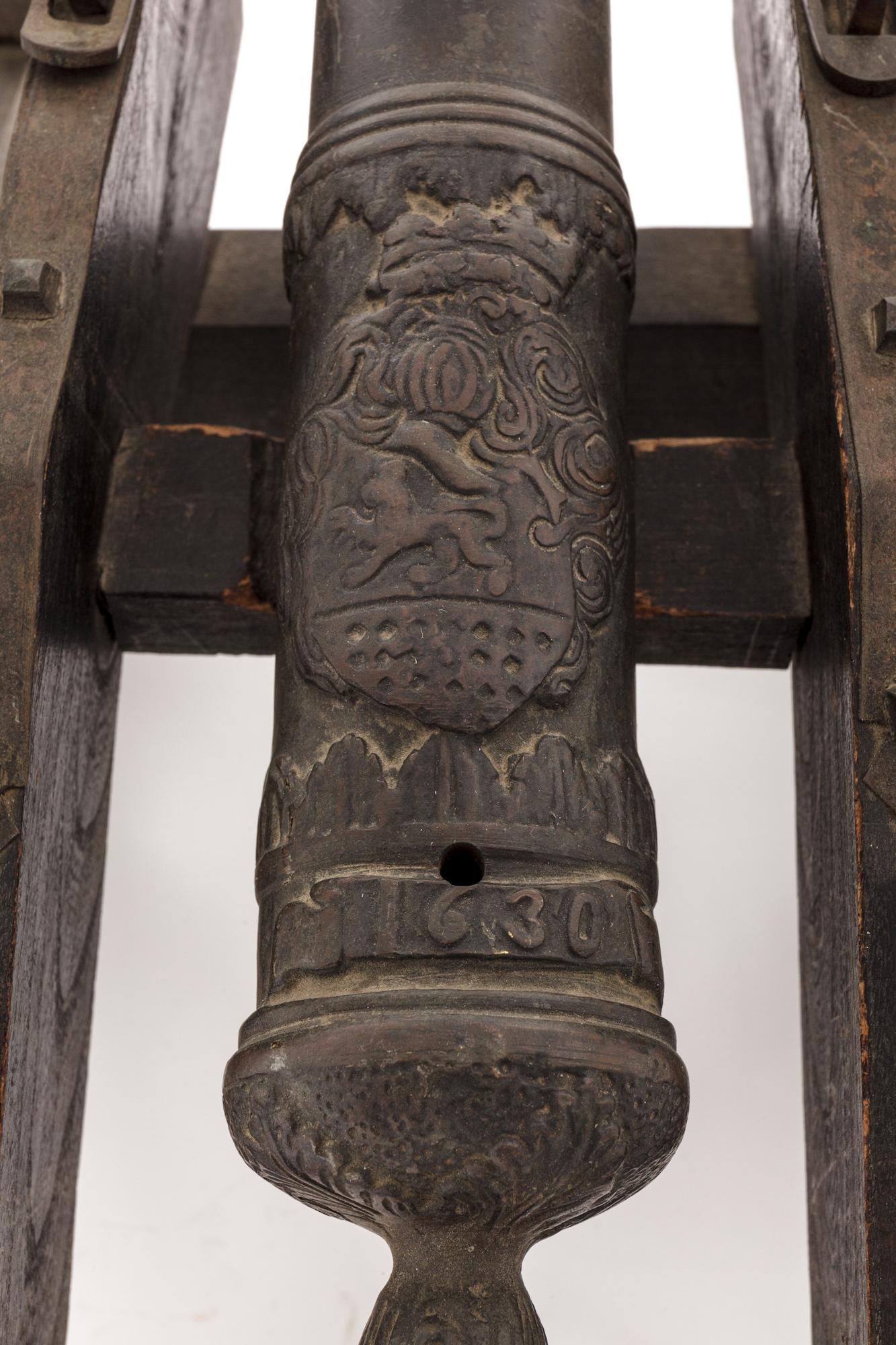 19th-20th C. European Copy of Bronze Cannon