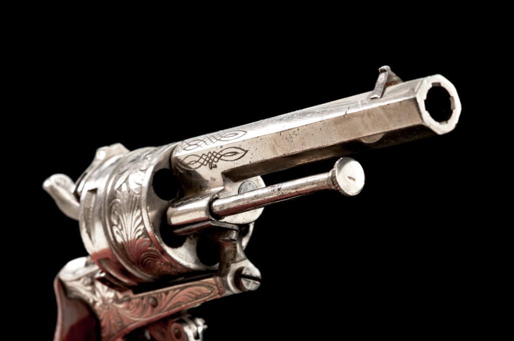 Antique Belgian Double Action Revolver