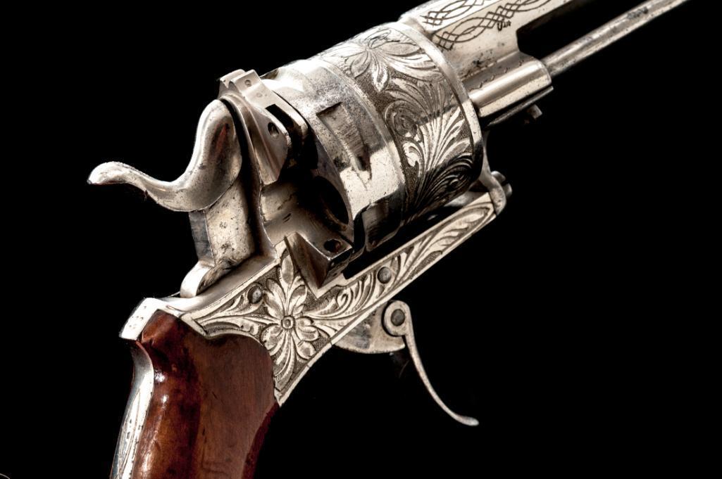 Antique Belgian Double Action Revolver