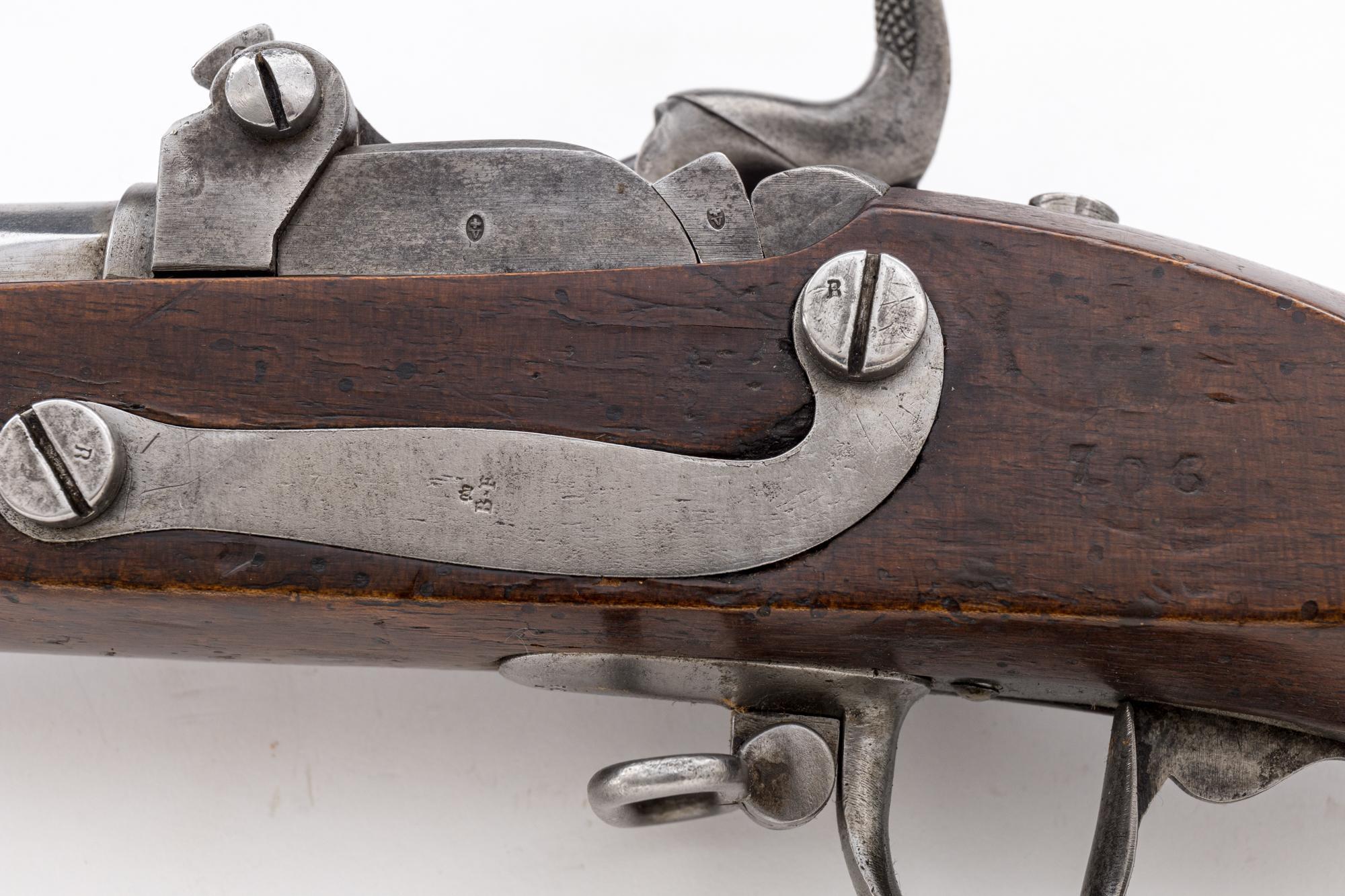 Antique Swiss Model 1842/67 Infantry Rifle, with Milbank-Amsler Metallic Cartridge Alteration