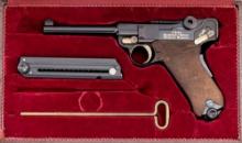 Rare Cased Ser. #3 Post-War Mauser/Interarms 75th Year Bulgarian Contract Commemorative Luger Pistol