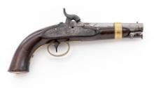 Ames Model 1842 Percussion Boxlock Pistol, Marked "USR/1843"