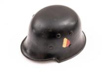WWII German M-34 Polizei Police Double Decal Lightweight Helmet
