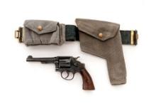 British Royal Air Force Issue Smith & Wesson Victory Model Double Action Revolver, with Holster and