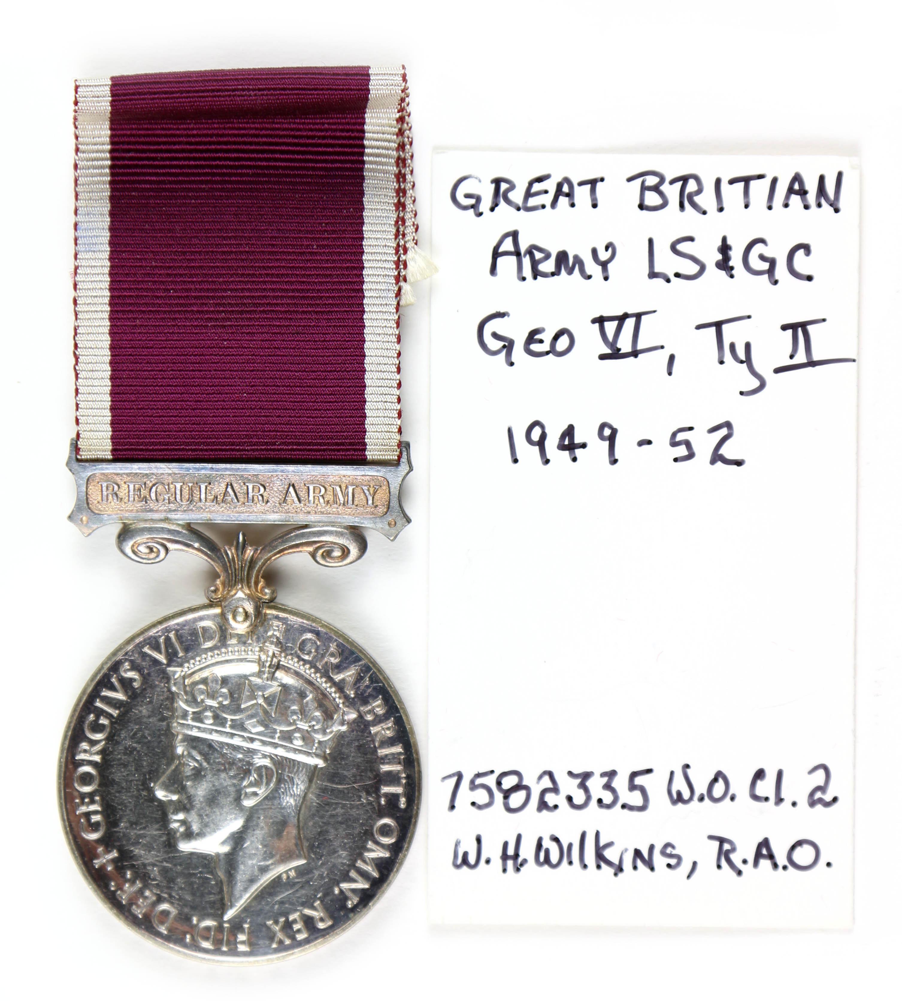 Gr. Britain Army LS & GC Medal