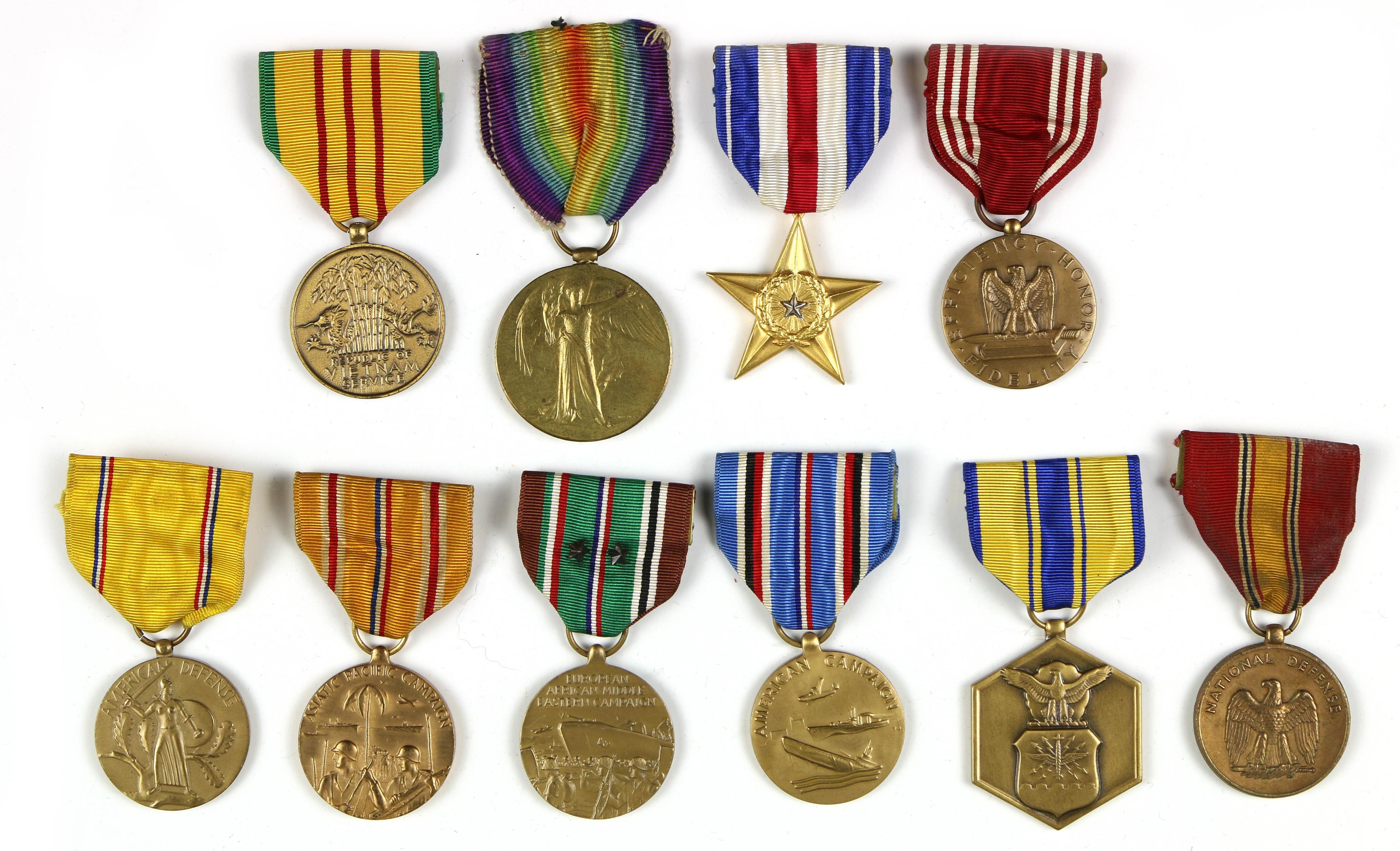 U.S. Medals With Ribbons (10)