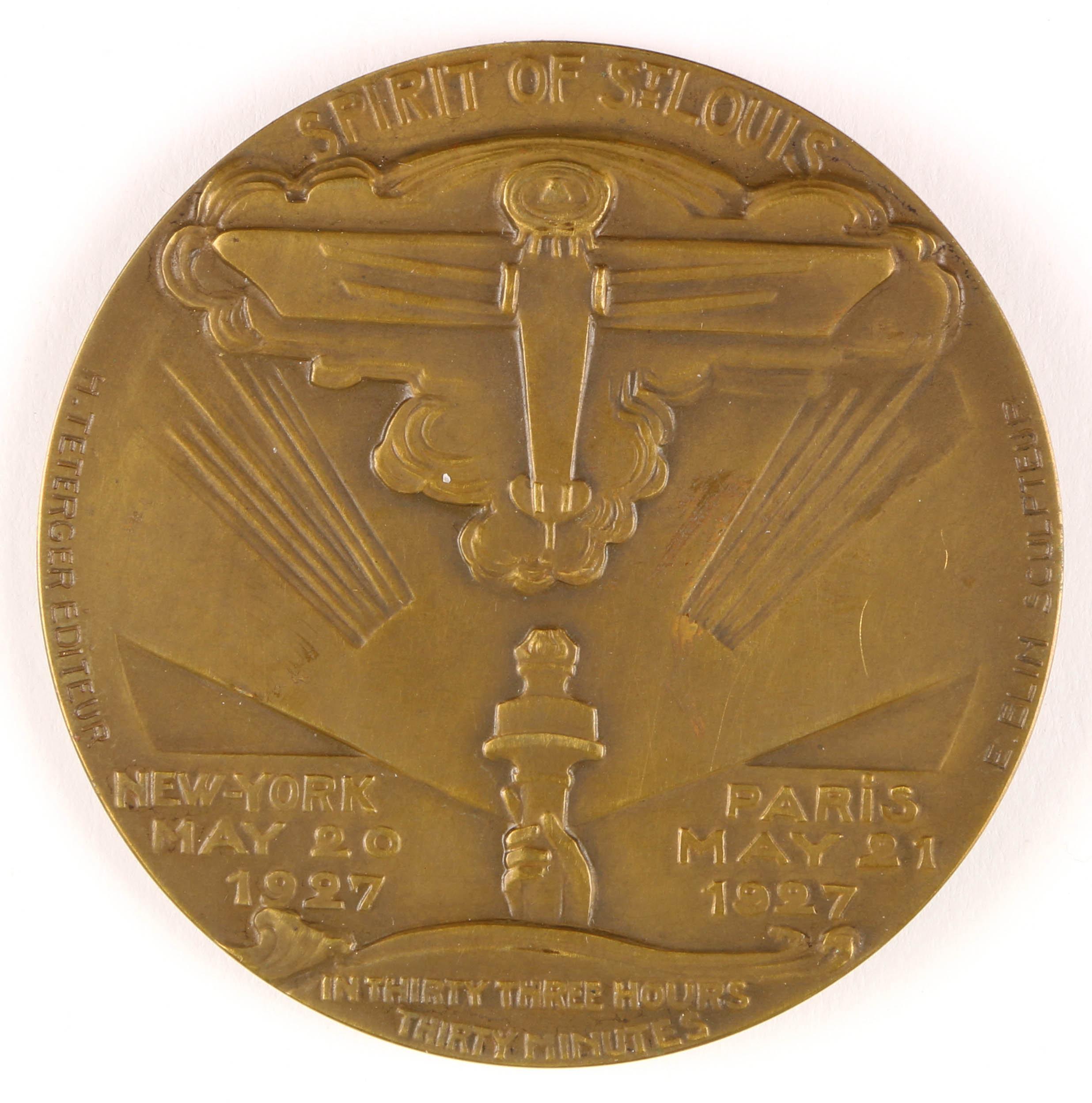 1927 Charles Lindbergh Spirit of St. Louis Medal