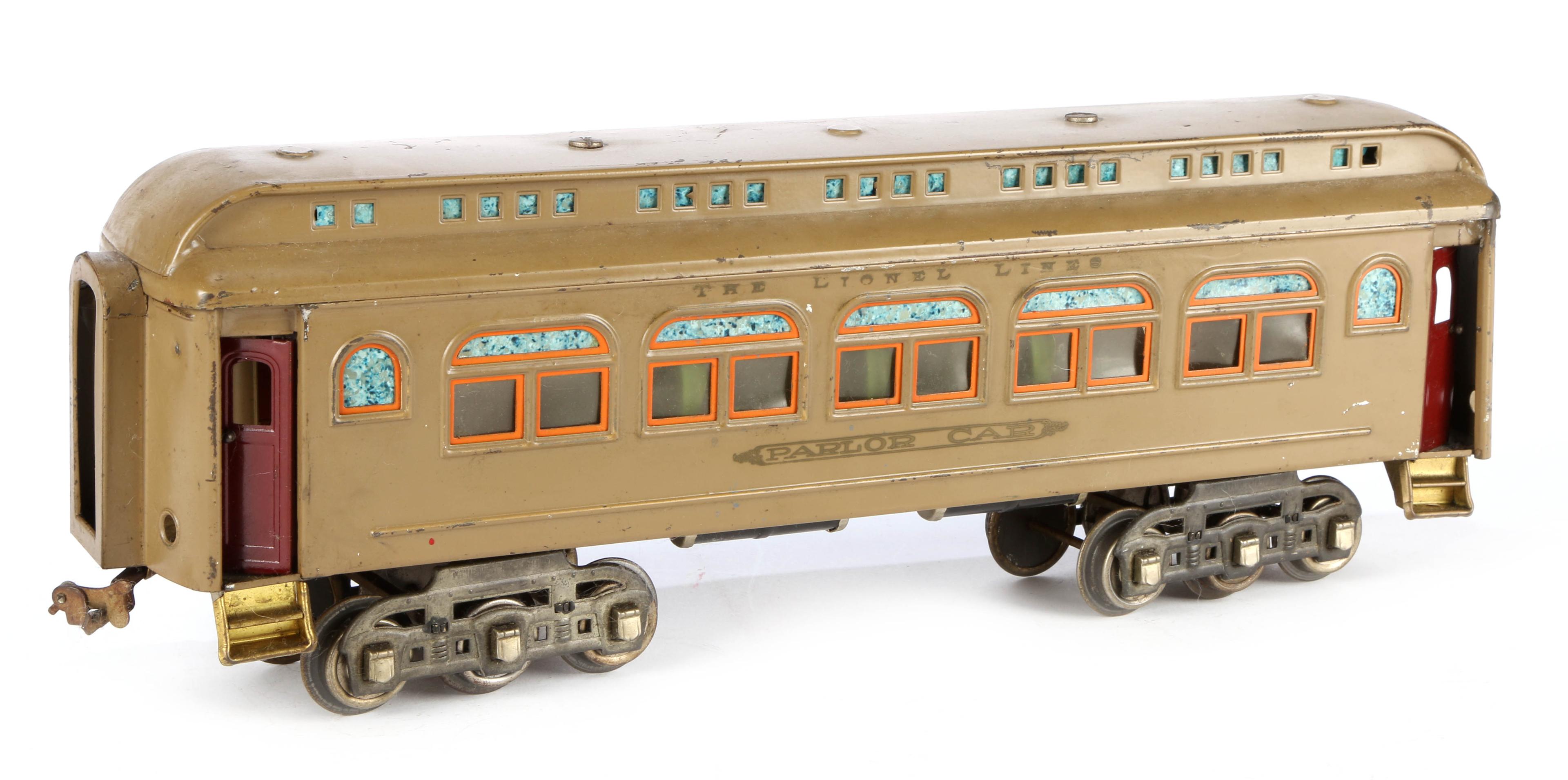 Lionel Lines Parlor Car #418, Parlor Car #419 and Observation Car #490