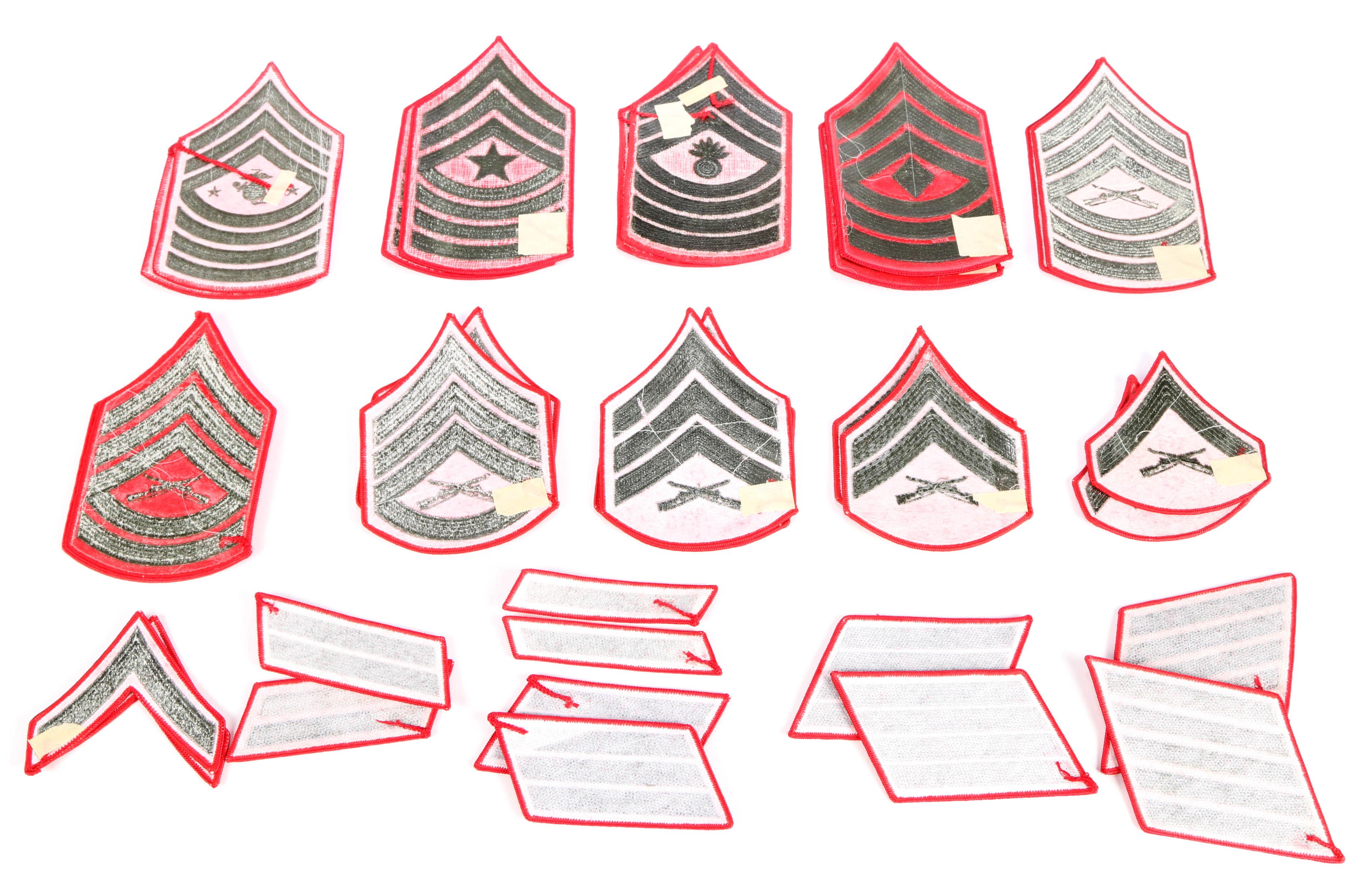 U.S.M.C. Chevrons and Service Stripes