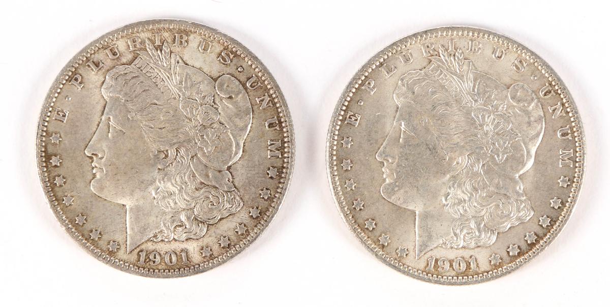Morgan Silver Dollars (2) - 1901 O