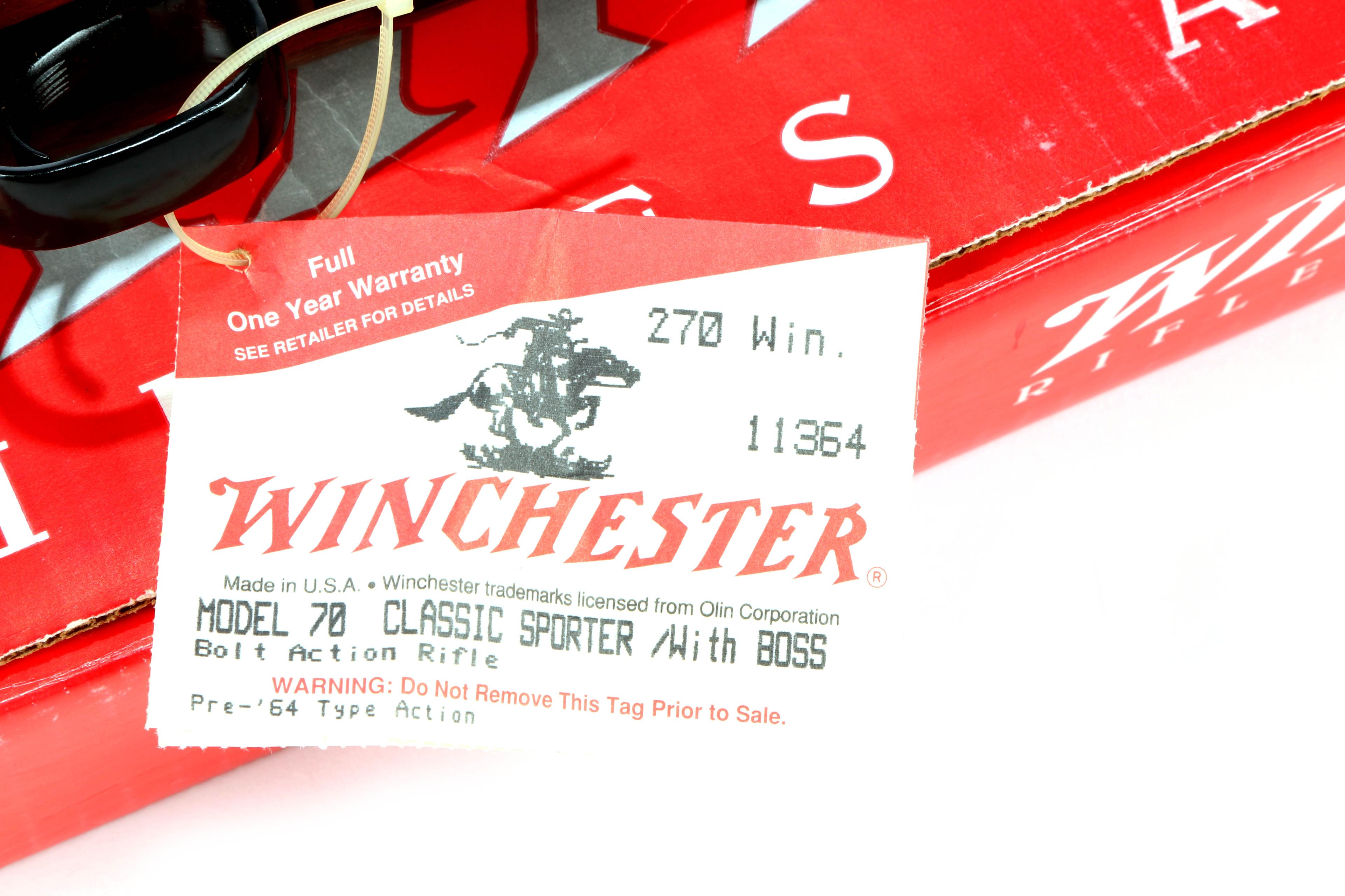 Winchester Model 70 Classic Sporter in 270 Win.