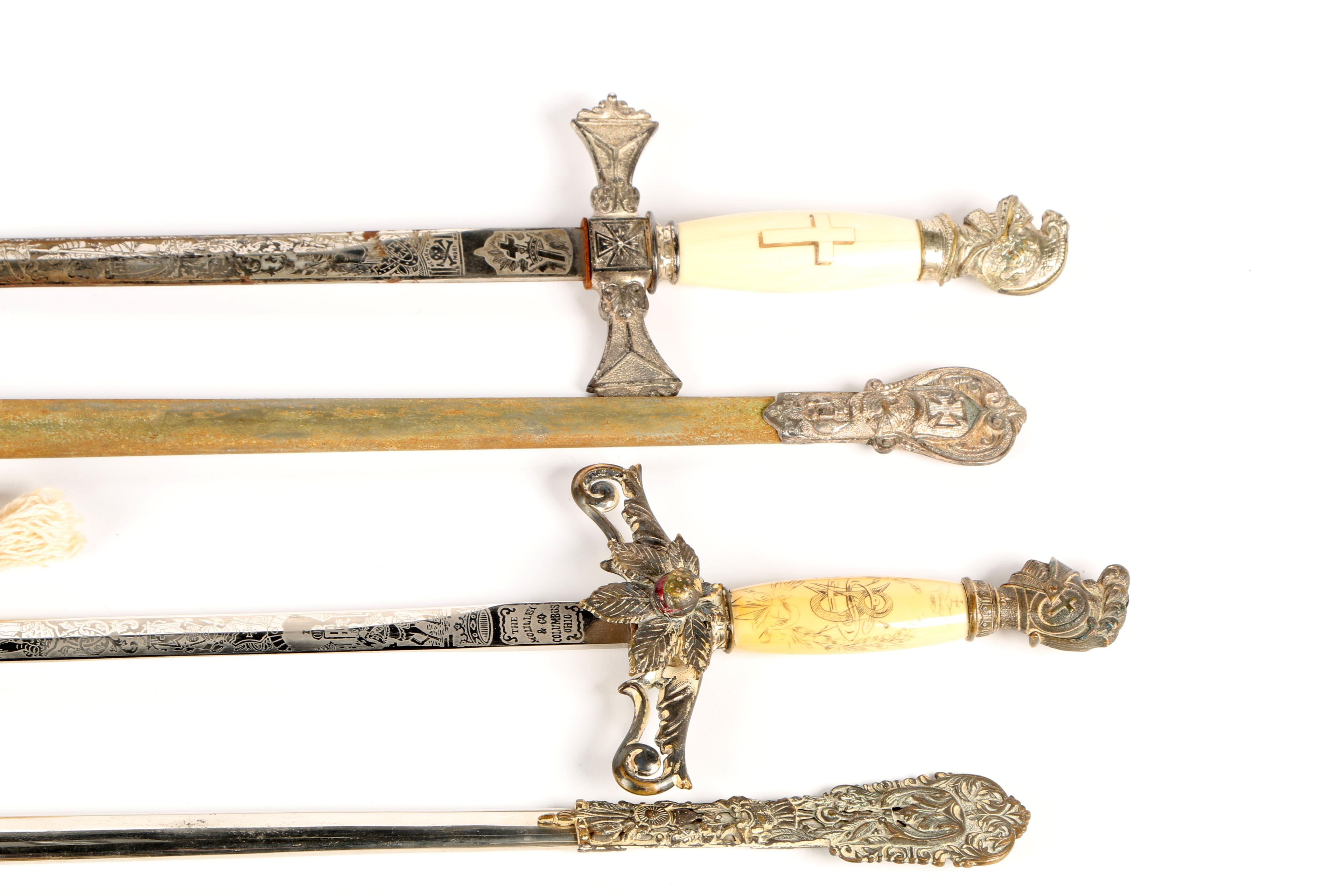 Four Lodge/Masonic Swords