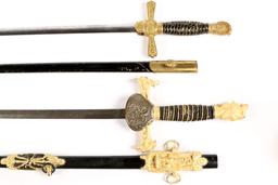 Four Lodge/Masonic Swords