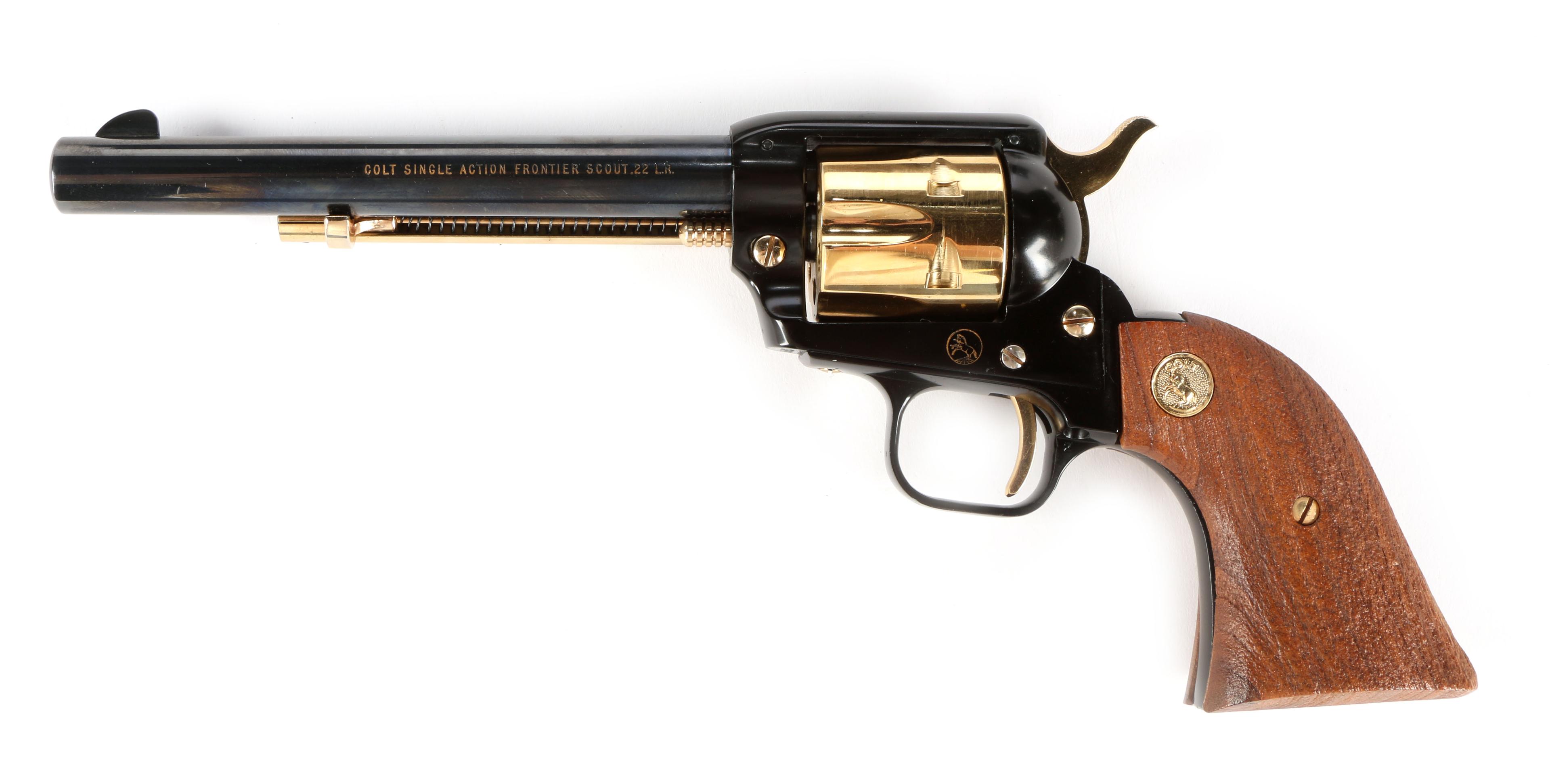Colt Frontier Scout Golden Spike Commemorative in .22 Long Rifle