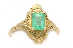 14K Gold & Emerald Ring