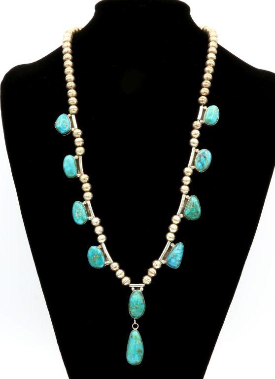 Sterling Silver & Turquoise Necklace