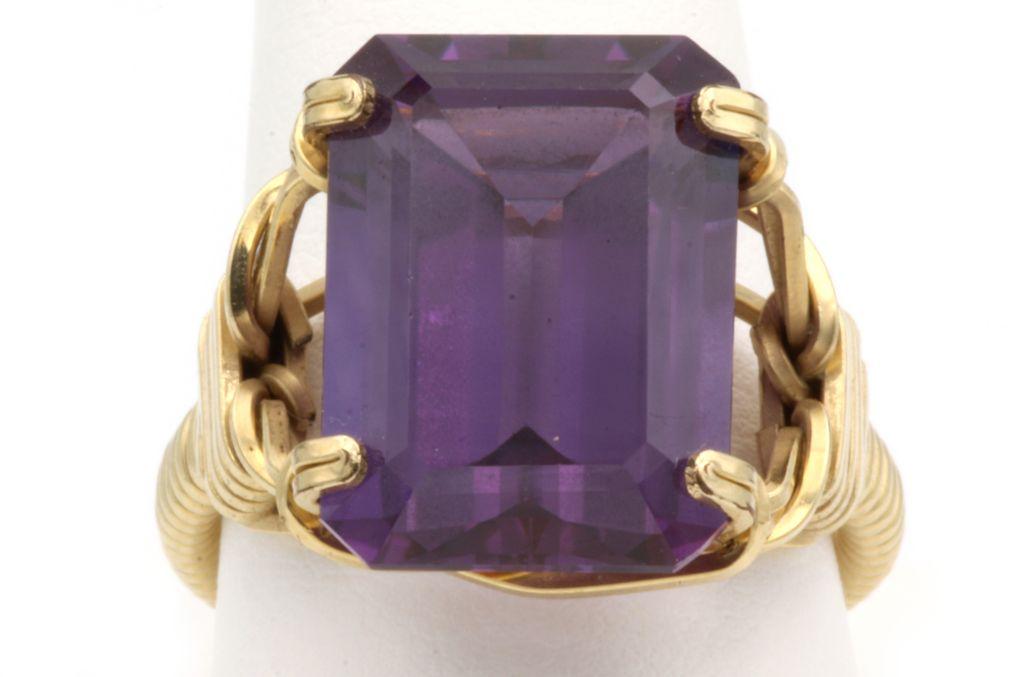 14K Amethyst Ring