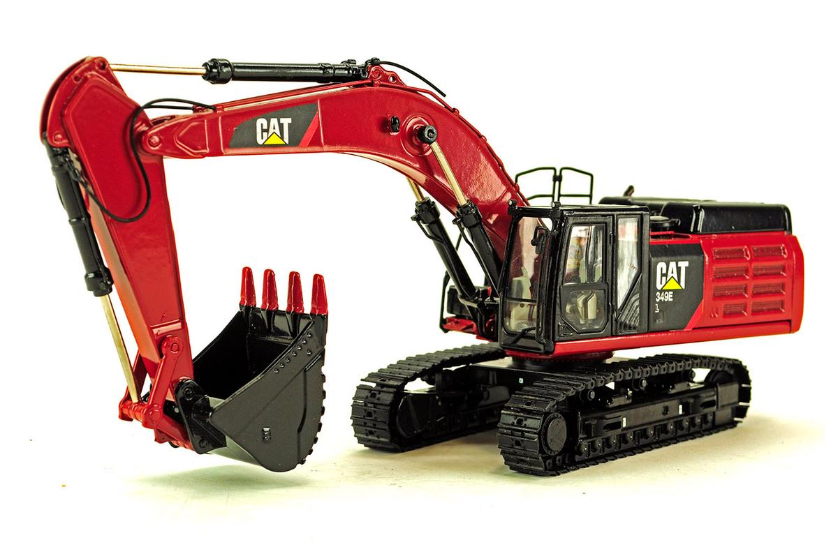 Caterpillar 349E L Excavator - Custom Red