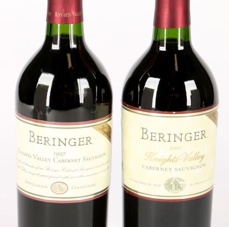 Two Beringer Knights Valley Cabernets