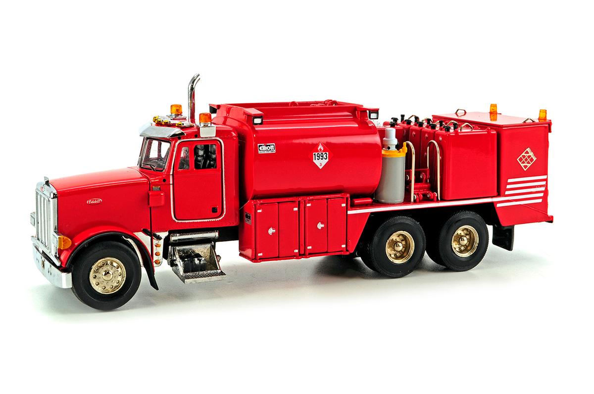 Peterbilt 357 w/Elliott Fuel and Lube Chassis - Red