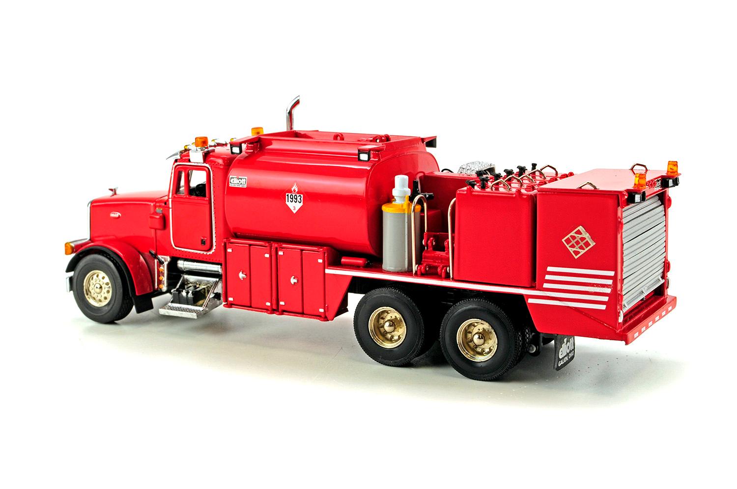 Peterbilt 357 w/Elliott Fuel and Lube Chassis - Red