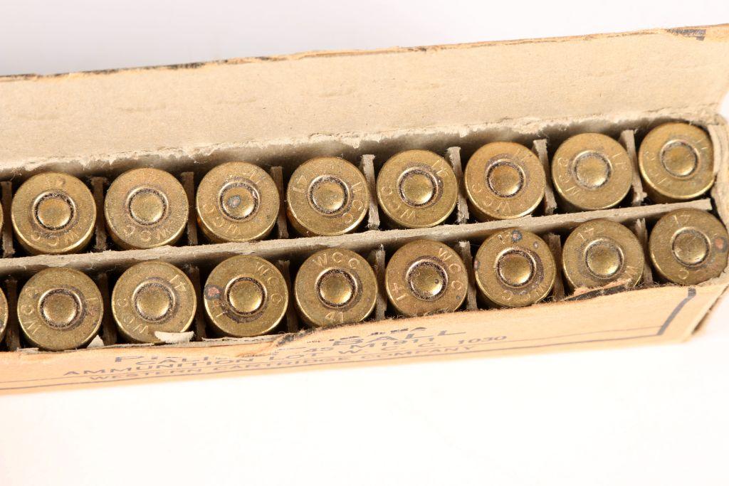 Opened Box of 20 Rounds .45 Caliber Ammunition