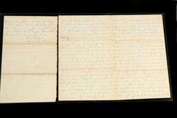 5 Progressive Letters From 1862 (Civil War) To Sara Loomis From Lt. Samuel Clark Barnum