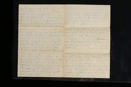 9 Progressive Letters From 1861 - 1863 To Sara Loomis From Lt. Samuel Clark Barnum