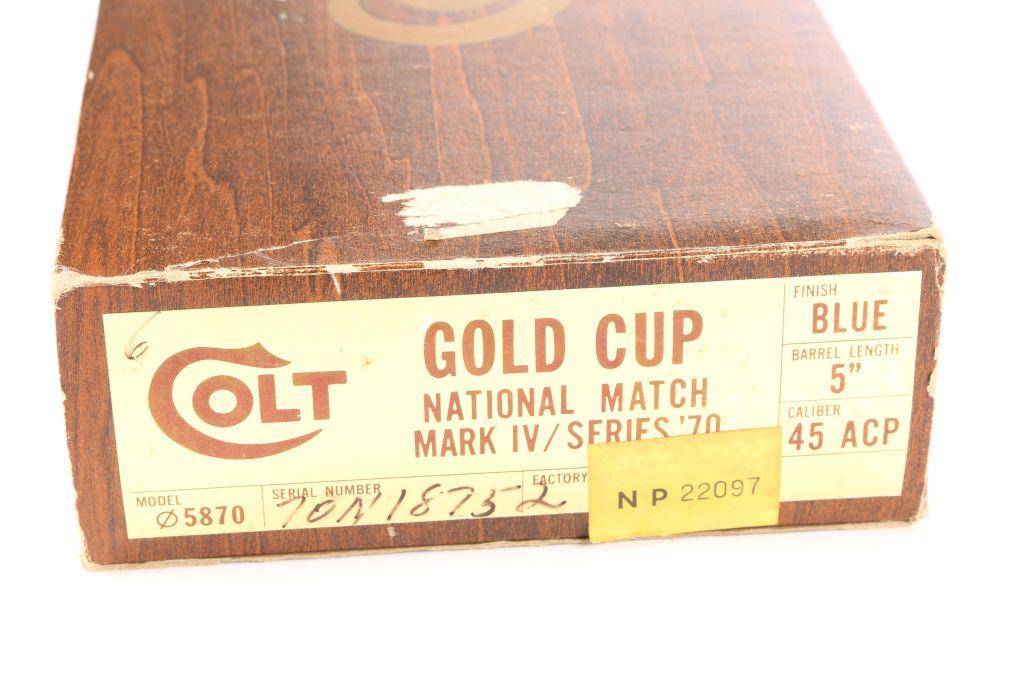 Colt Gold Cup Nat'l. Match Mk IV Ser 70 in .45 ACP