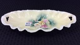 Lot of 3 Including Pair of RS Prussia Mark Floral