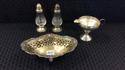 Lot of 4 Sterling Silver Pieces Including Sm.