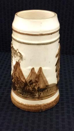 Brown & White Old Sleep Eye Stein