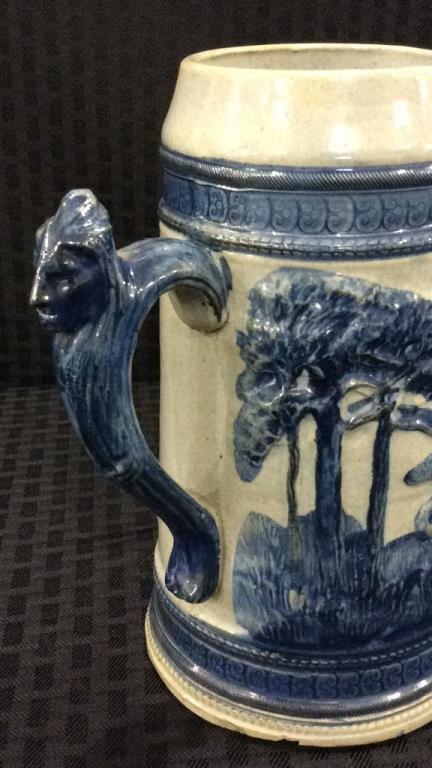 Old Sleepy Eye Stein-Blue & Gray