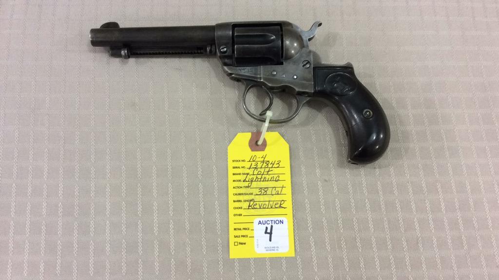 Colt 1878 Lightning 38 Cal. Revolver 38, 4 ½",