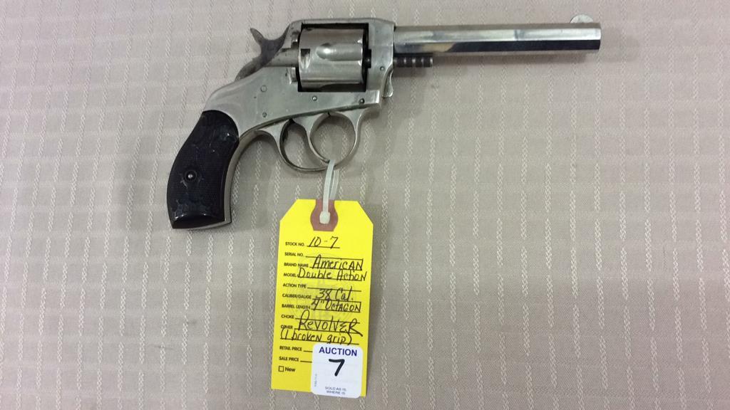 The American Double Action S/A Revolver 38 Cal