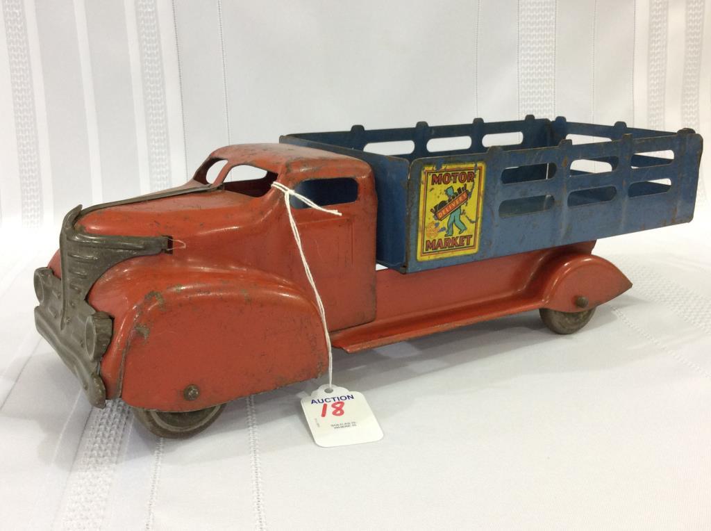 Marx Metal Toy Truck Motor Market Delivery