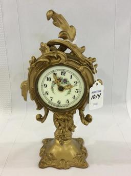 Sm. Ornate Brass New Haven Clock (Missing