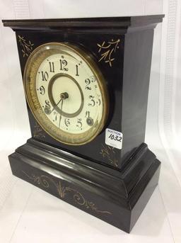 Antique Ansonia Iron Keywind Clock (Missing Back
