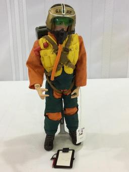 Vintage 1964 GI Joe Fighter Pilot Figure  w/