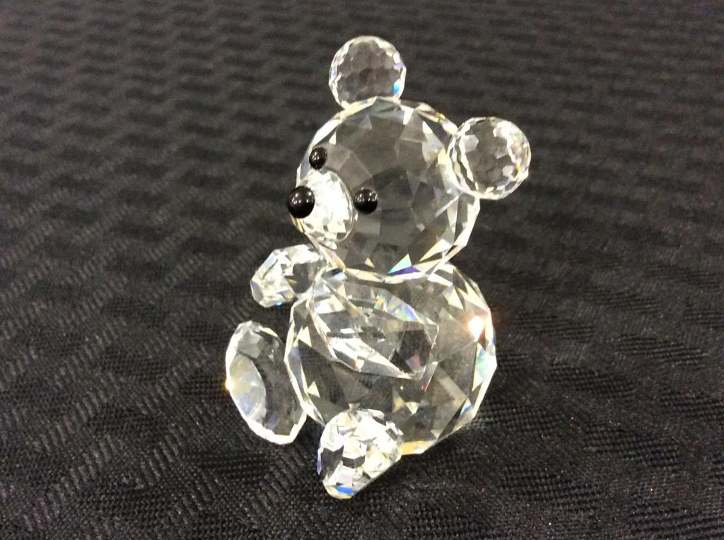 Swarovski Silver Crystal Bear Figurine w/